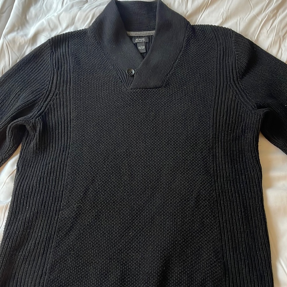 Alfani Black Sweater Men Large